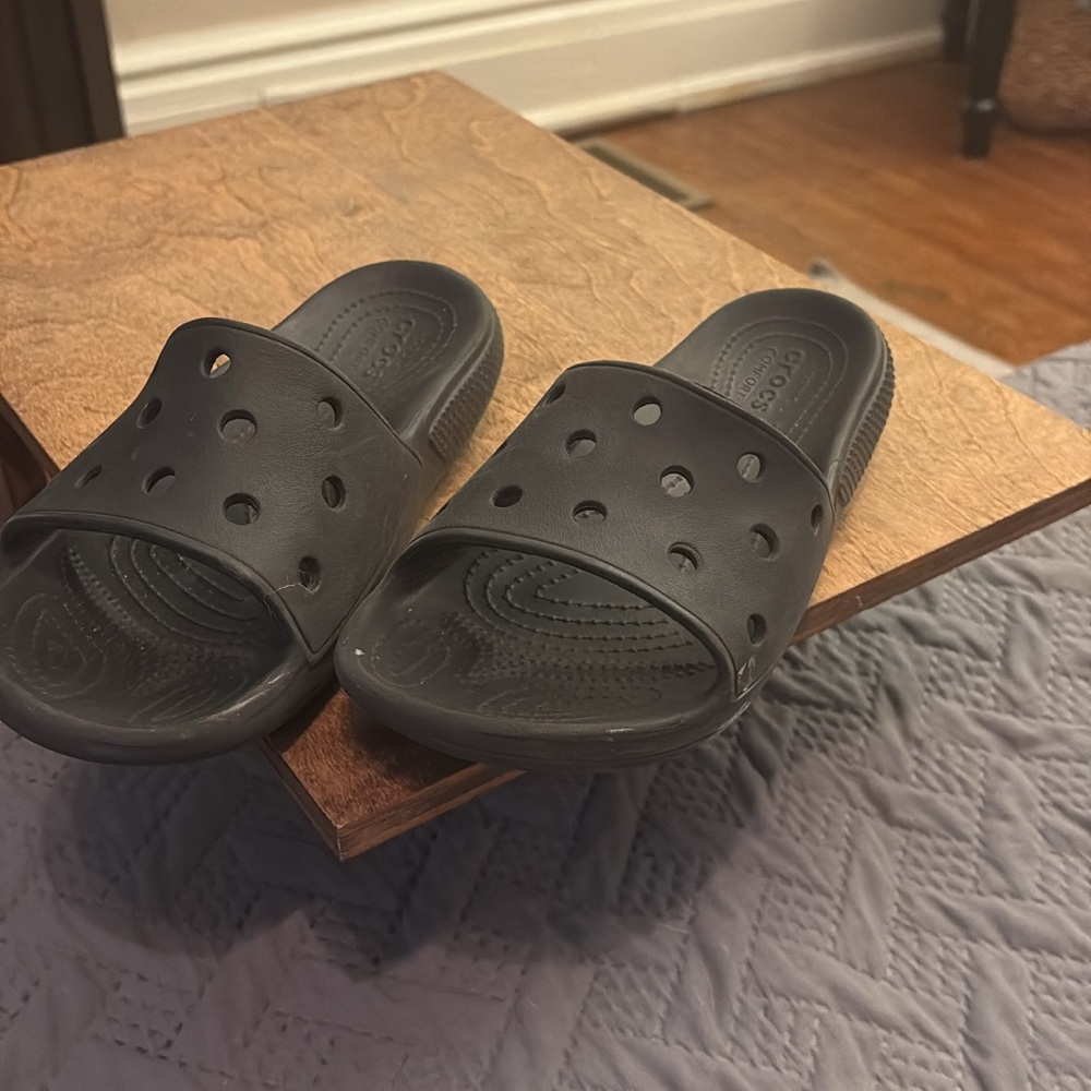 CROCS Kids Black Slide Sandals